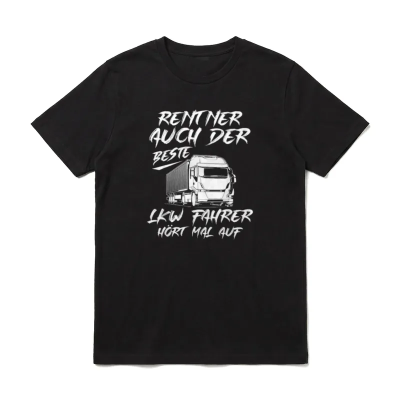 Kraftfahrer Rente Fernfahrer Opa T-Shirt – Klassisches T-Shirt in Schwarz