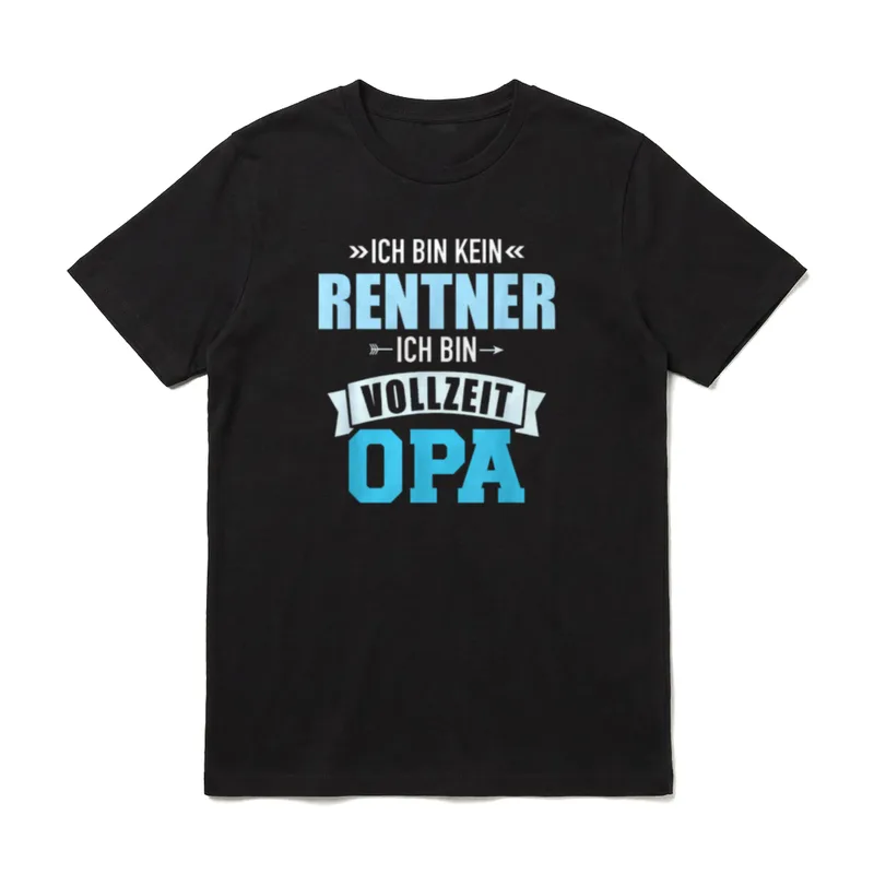 Ich bin kein Rentner T-Shirt – Klassisches T-Shirt in Schwarz