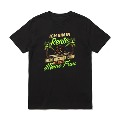 Rente Lustig für Rentner T-Shirt – Klassisches T-Shirt in Schwarz