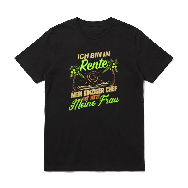 Rente Lustig für Rentner T-Shirt – Klassisches T-Shirt in Schwarz