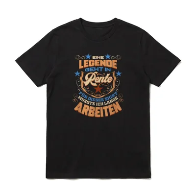 Rente Legende für Renteneintritt T-Shirt – Klassisches T-Shirt in Schwarz