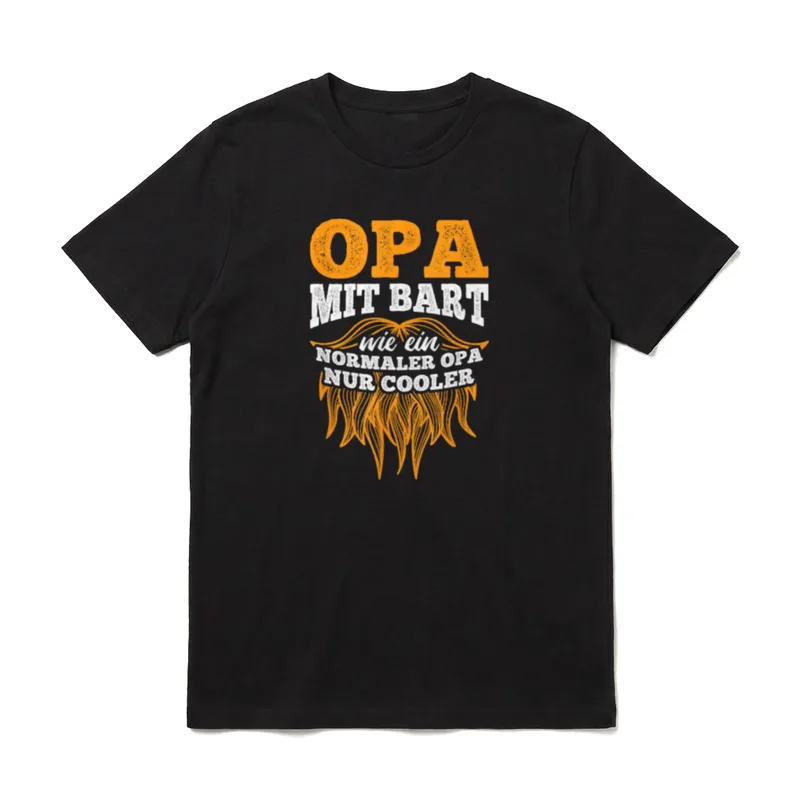 Opa Mit Bart Ist T-Shirt – Klassisches T-Shirt in Schwarz