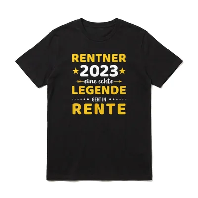 Rentner 2023 echte Legende T-Shirt – Klassisches T-Shirt in Schwarz