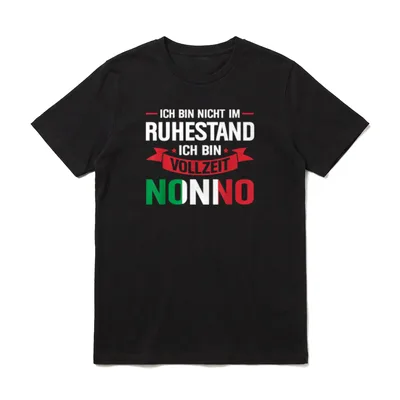 Nonno Rentner Opa T-Shirt – Klassisches T-Shirt in Schwarz