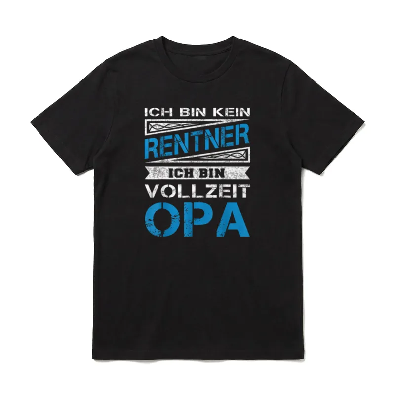 Ich bin kein Rentner T-Shirt – Klassisches T-Shirt in Schwarz