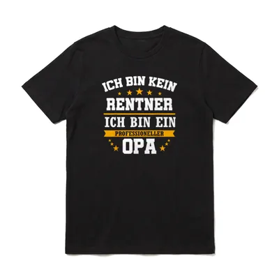 Rentner 2024 Opa Ruhestand T-Shirt – Klassisches T-Shirt in Schwarz