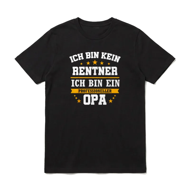 Rentner 2024 Opa Ruhestand T-Shirt – Klassisches T-Shirt in Schwarz