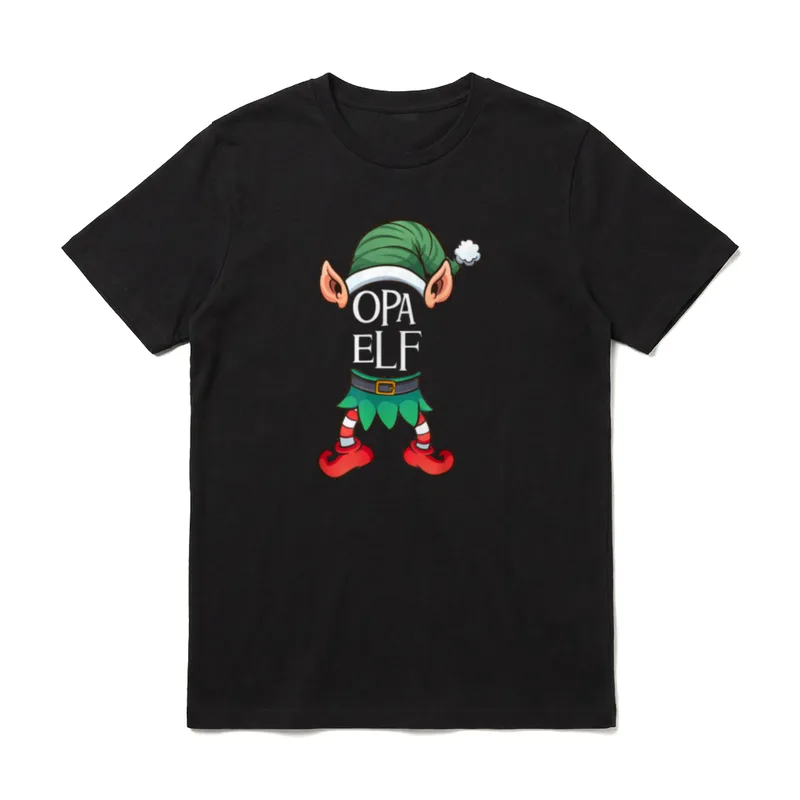 Weihnachtself Opa Elf Großvater T-Shirt – Klassisches T-Shirt in Schwarz