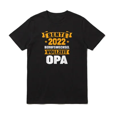 Rente 2022 Berufswechsel Vollzeit T-Shirt – Klassisches T-Shirt in Schwarz