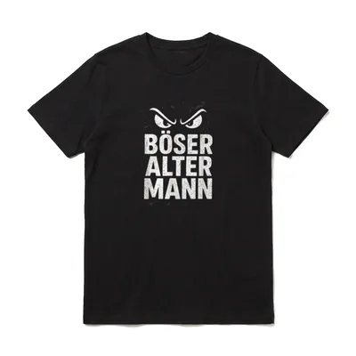 Böser Alter Mann Böser T-Shirt – Klassisches T-Shirt in Schwarz