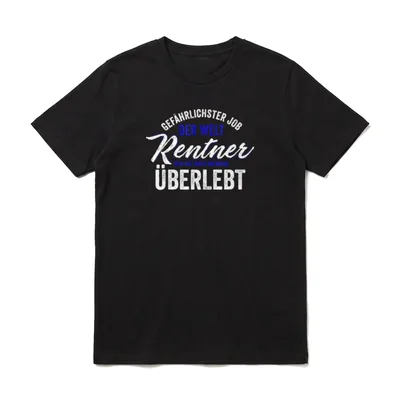 Rente Pension Ruhestand Gefährlicher T-Shirt – Klassisches T-Shirt in Schwarz