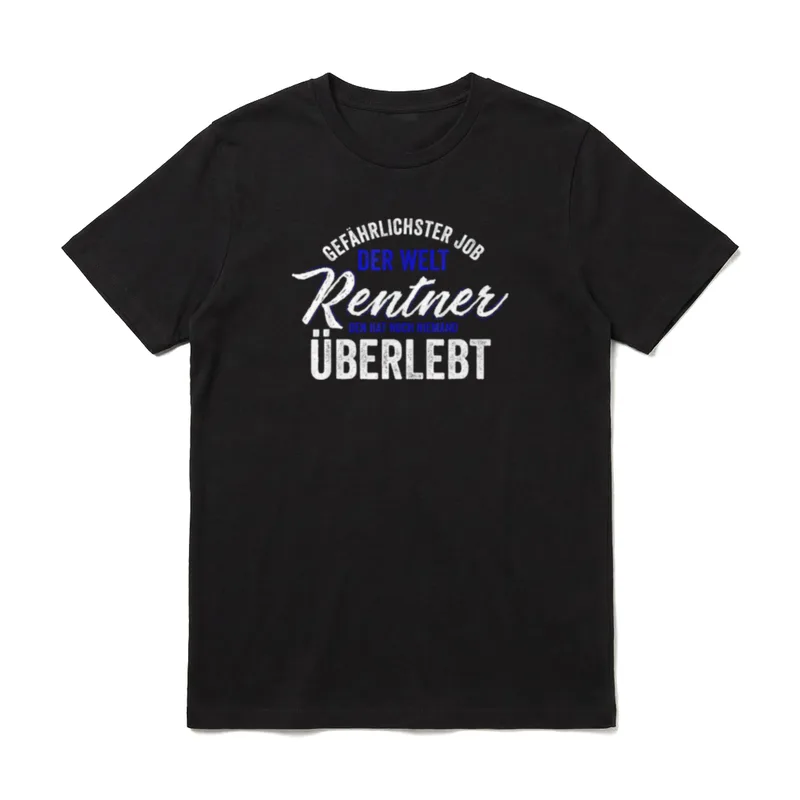 Rente Pension Ruhestand Gefährlicher T-Shirt – Klassisches T-Shirt in Schwarz