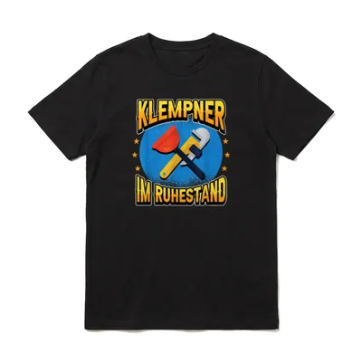 Klempner im Ruhestand Opa T-Shirt – Klassisches T-Shirt in Schwarz