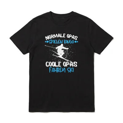 COOLE OPAS FAHREN SKI T-Shirt – Klassisches T-Shirt in Schwarz