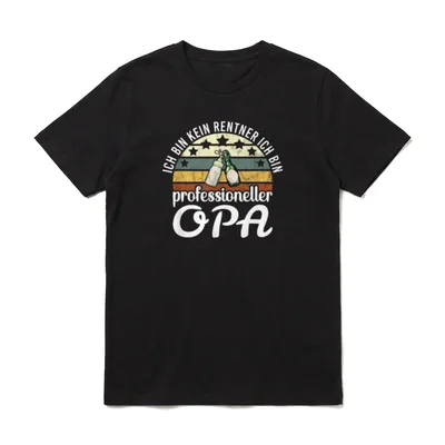 Ich Bin kein Rentner lustiges T-Shirt – Klassisches T-Shirt in Schwarz