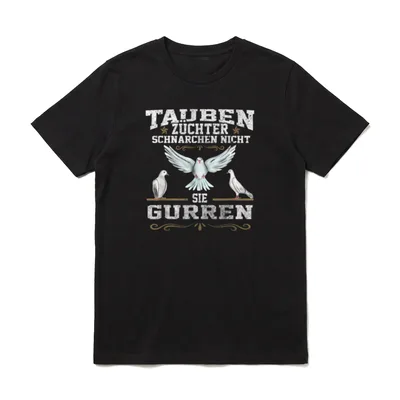 Tauben Taubenzüchter Lustige Rentner T-Shirt – Klassisches T-Shirt in Schwarz