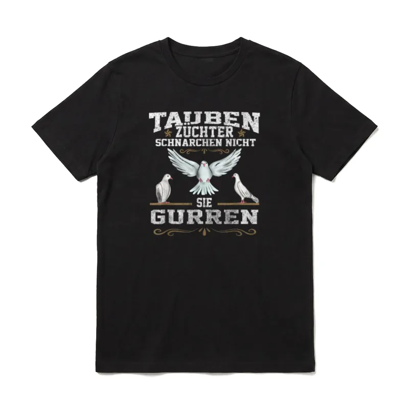Tauben Taubenzüchter Lustige Rentner T-Shirt – Klassisches T-Shirt in Schwarz