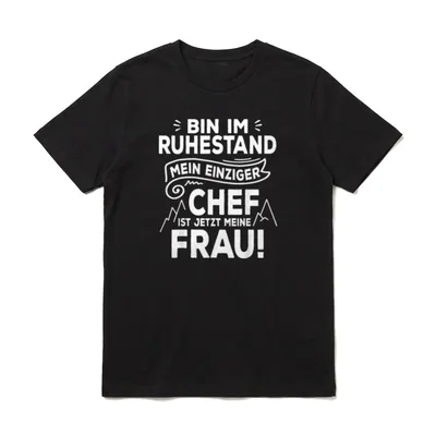 Lustig Rentner Ruhestand Rente T-Shirt – Klassisches T-Shirt in Schwarz