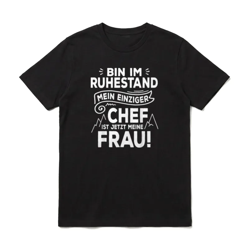 Lustig Rentner Ruhestand Rente T-Shirt – Klassisches T-Shirt in Schwarz