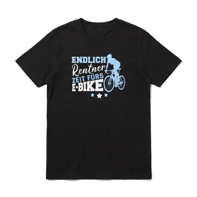 Endlich Rentner zeit fürs T-Shirt – Klassisches T-Shirt in Schwarz