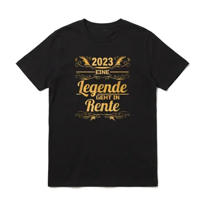 Rentner 2023 Legende geht T-Shirt – Klassisches T-Shirt in Schwarz