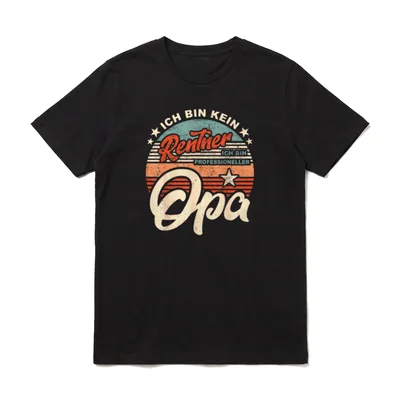 Großvater Rentner Großpapa Ruhestand T-Shirt – Klassisches T-Shirt in Schwarz