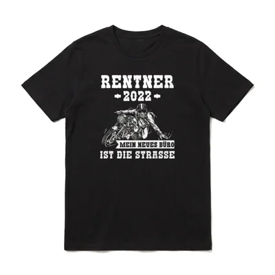 Rentner 2022 Ruhestand Motorrad T-Shirt – Klassisches T-Shirt in Schwarz