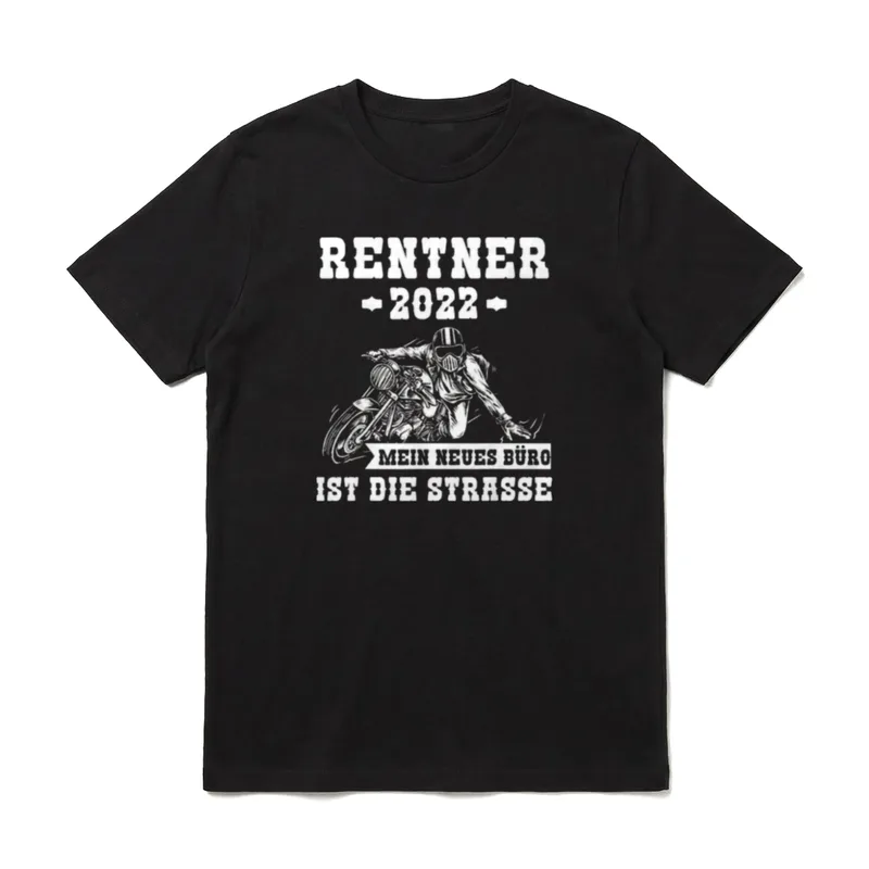 Rentner 2022 Ruhestand Motorrad T-Shirt – Klassisches T-Shirt in Schwarz