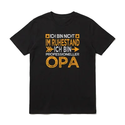 Lustiges Kein Rentner Sondern T-Shirt – Klassisches T-Shirt in Schwarz