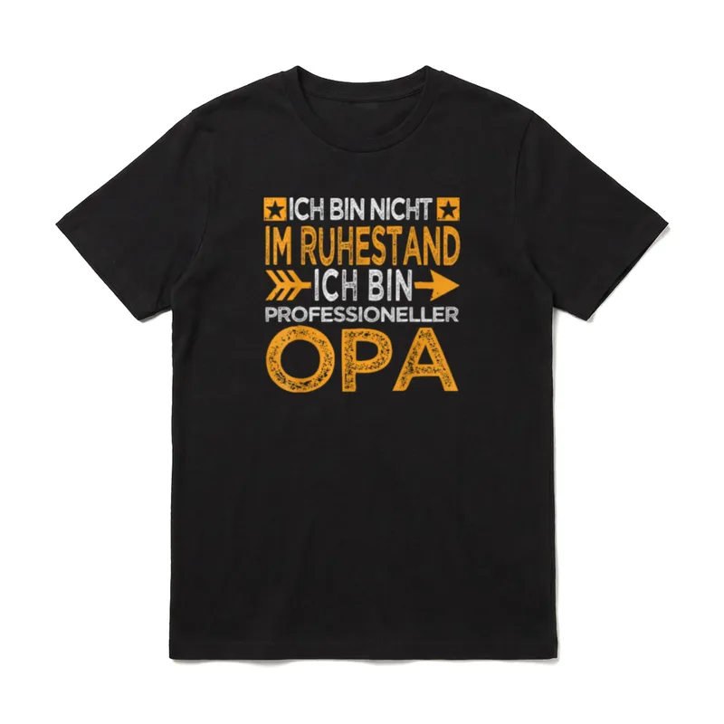 Lustiges Kein Rentner Sondern T-Shirt – Klassisches T-Shirt in Schwarz