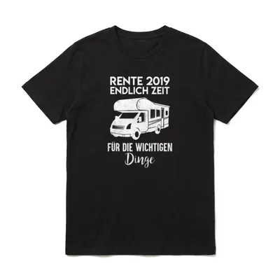 Camping Rente 2019 T-Shirt – Klassisches T-Shirt in Schwarz