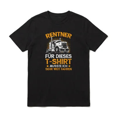 LKW Fahrer Rente Trucker T-Shirt – Klassisches T-Shirt in Schwarz