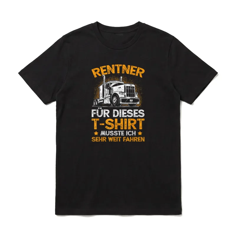 LKW Fahrer Rente Trucker T-Shirt – Klassisches T-Shirt in Schwarz