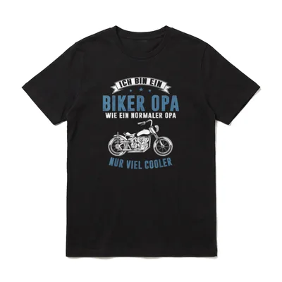 Biker Opa Ruhestand Motorradfahrer T-Shirt – Klassisches T-Shirt in Schwarz