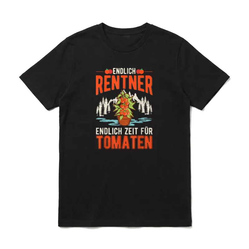 Tomaten Rentner Tomatenzüchter Opa T-Shirt – Klassisches T-Shirt in Schwarz
