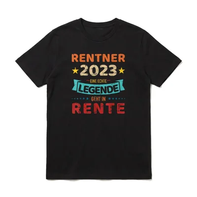 Rentner 2023 Legende geht T-Shirt – Klassisches T-Shirt in Schwarz