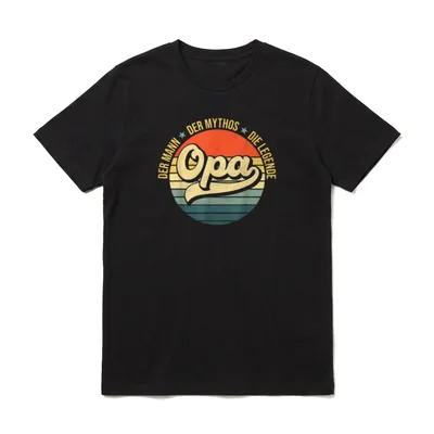 Opa Geschenk T-Shirt – Klassisches T-Shirt in Schwarz