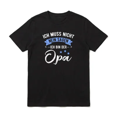 Ich Muss Nicht Nein T-Shirt – Klassisches T-Shirt in Schwarz