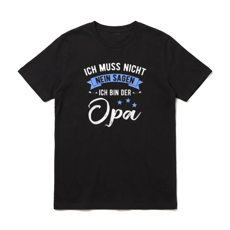 Ich Muss Nicht Nein T-Shirt – Klassisches T-Shirt in Schwarz
