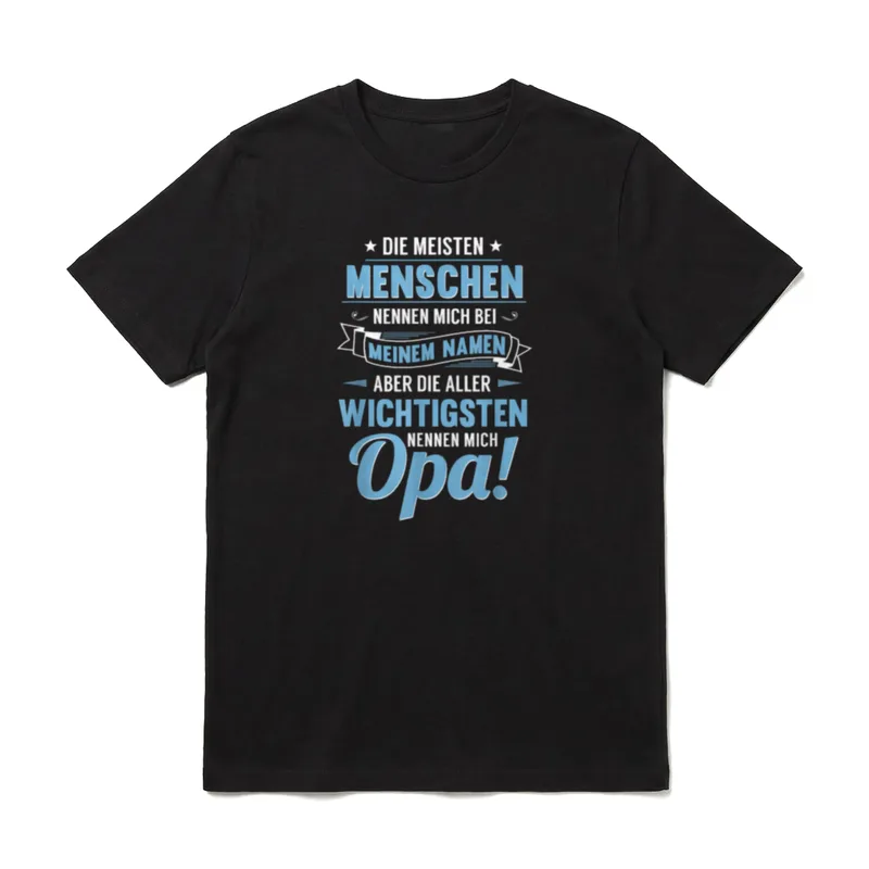 Opa Geburtstag Opa Spruch T-Shirt – Klassisches T-Shirt in Schwarz
