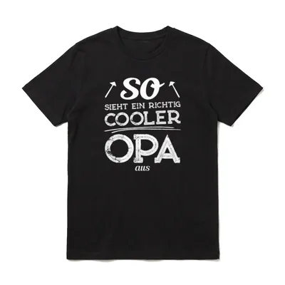 So Sieht EIN richtig Cooler T-Shirt – Klassisches T-Shirt in Schwarz
