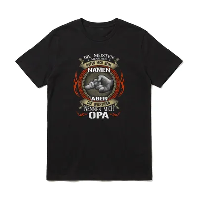 Die Meisten Menschen Nennen T-Shirt – Fingerschlag Großelternspruch Opa Name Wichtig – Klassisches T-Shirt in Schwarz