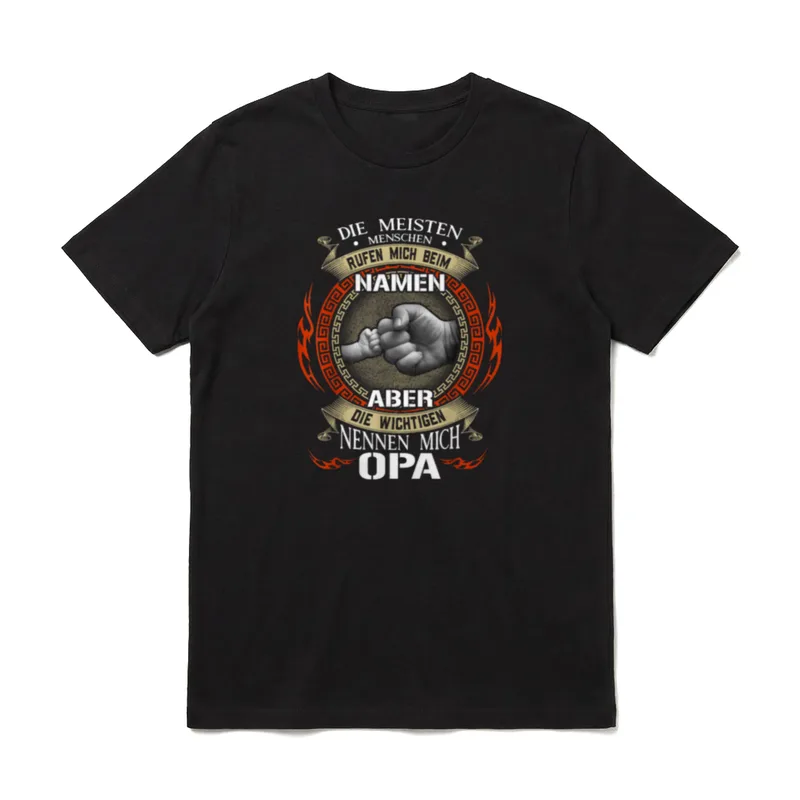 Die Meisten Menschen Nennen T-Shirt – Fingerschlag Großelternspruch Opa Name Wichtig – Klassisches T-Shirt in Schwarz