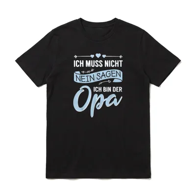 Opa Geburtstag Opa Spruch T-Shirt – Klassisches T-Shirt in Schwarz