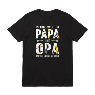 Opa Geburtstag Opa Spruch T-Shirt – Klassisches T-Shirt in Schwarz