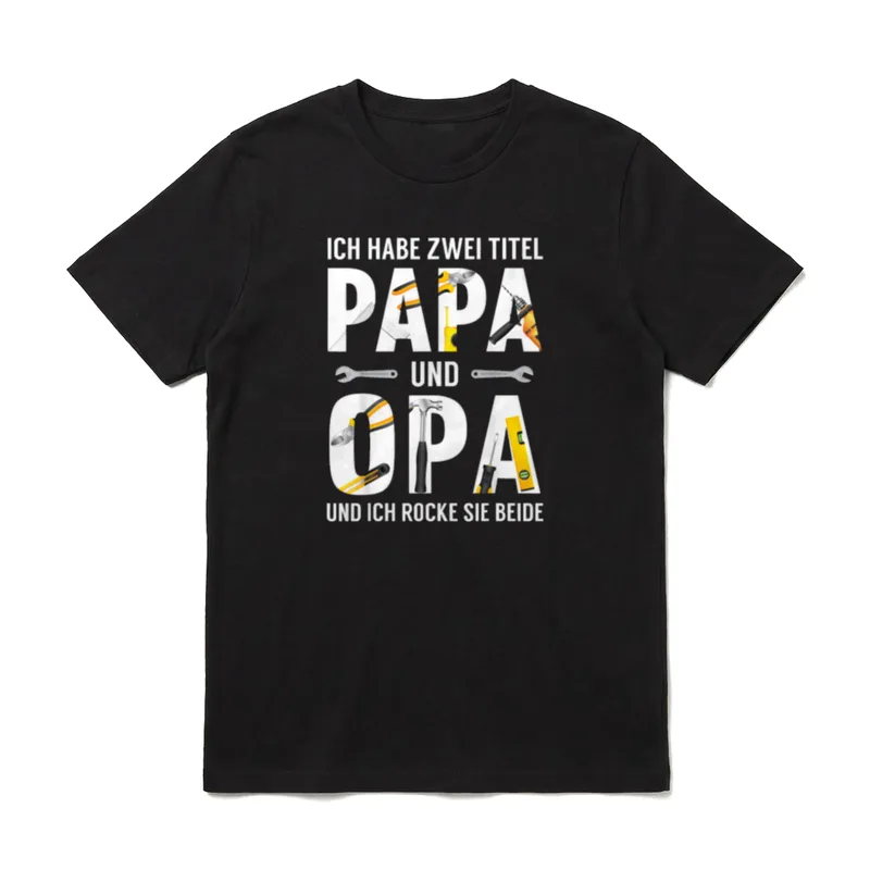 Opa Geburtstag Opa Spruch T-Shirt – Klassisches T-Shirt in Schwarz