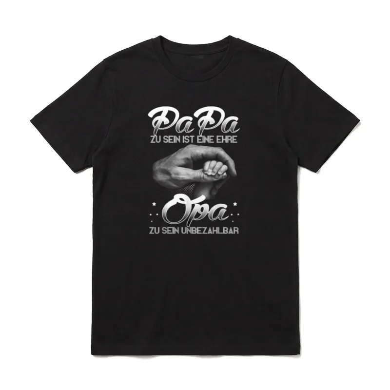 Papa zu sein ist Opa Sprüche & Geschenke T-Shirt – Klassisches T-Shirt in Schwarz