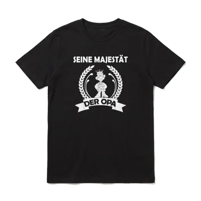Seine Majestät der Opa Opa Sprüche & Geschenke T-Shirt – Klassisches T-Shirt in Schwarz