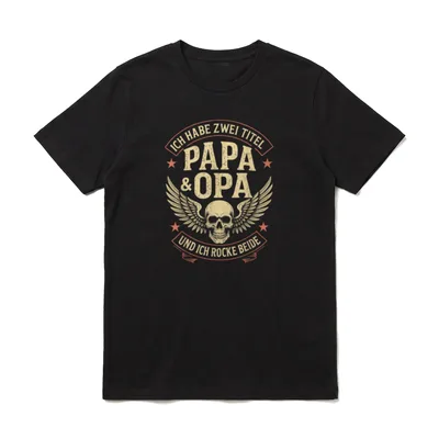 Opa Geburtstag Opa Spruch T-Shirt – Klassisches T-Shirt in Schwarz