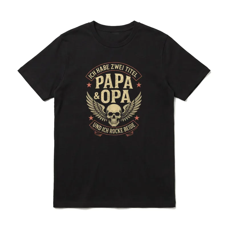 Opa Geburtstag Opa Spruch T-Shirt – Klassisches T-Shirt in Schwarz